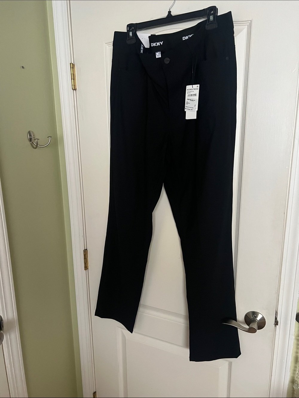 DKNY Men’s Black Straight Dress Pants